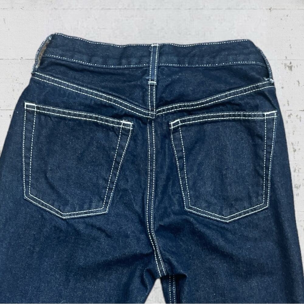 Topshop Cropped Length Zipper Pocket Jeans Size 26 - Picture 4 of 10
